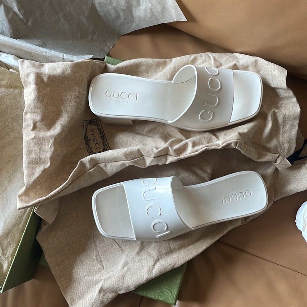 Gucci Rubber Platform Sandal